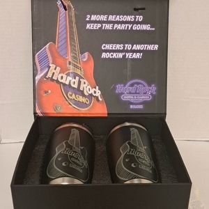 Hard Rock Casino Biloxi Travel Tumblers  Stainless Steel New Without Tags